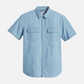 LEVI'S-Short Sleeve Relaxed Western Shirt-New Hyde Chambray