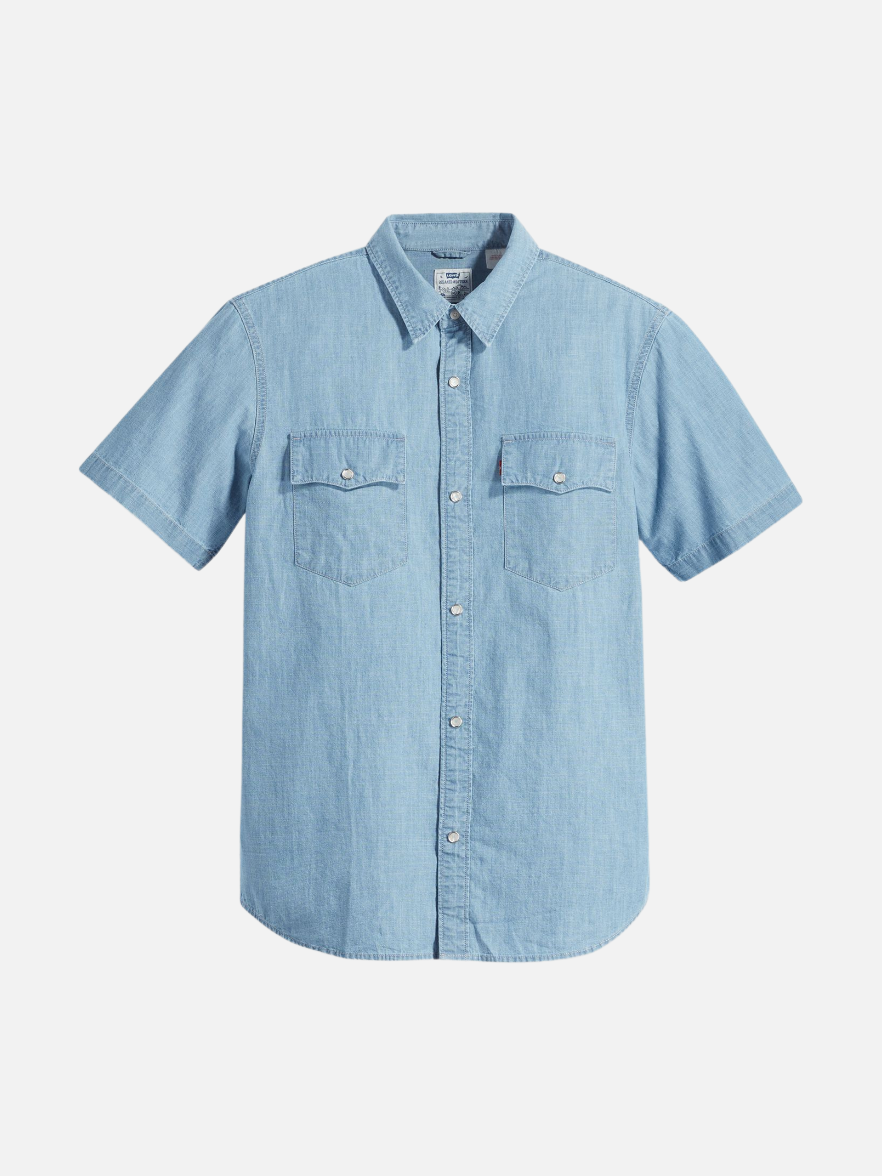 LEVI'S-Short Sleeve Relaxed Western Shirt-New Hyde Chambray
