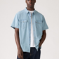 LEVI'S-Short Sleeve Relaxed Western Shirt-New Hyde Chambray