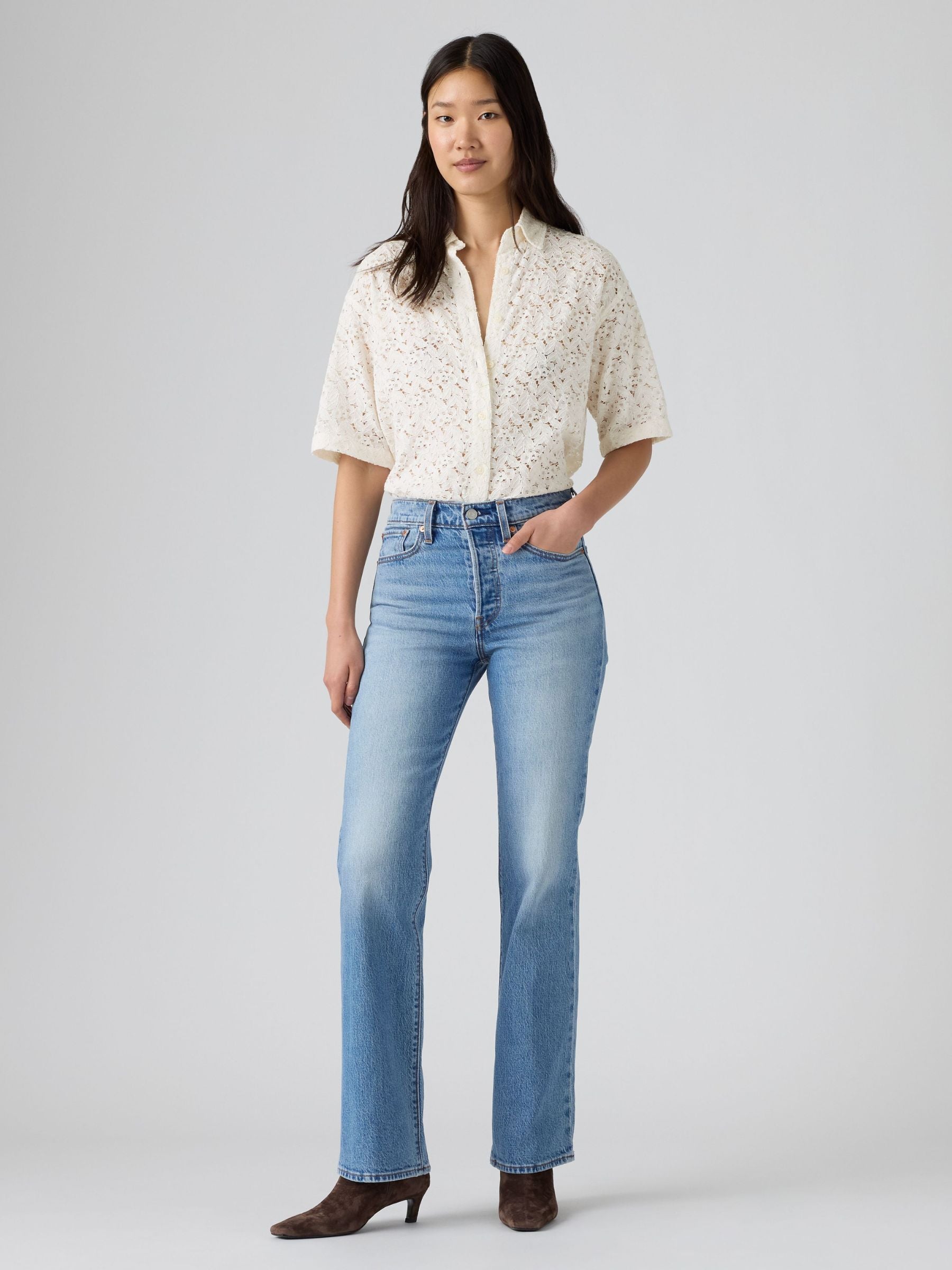 LEVI'S - LEVI'S WEDGIE BOOTCUT MEDIUM BLUE- PROBABLY HERE - 