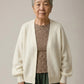 LOVEFINN - Balloon Sleeve Open Cardigan - 