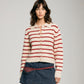 LOVEFINN - Striped Cardigan with Collar - 