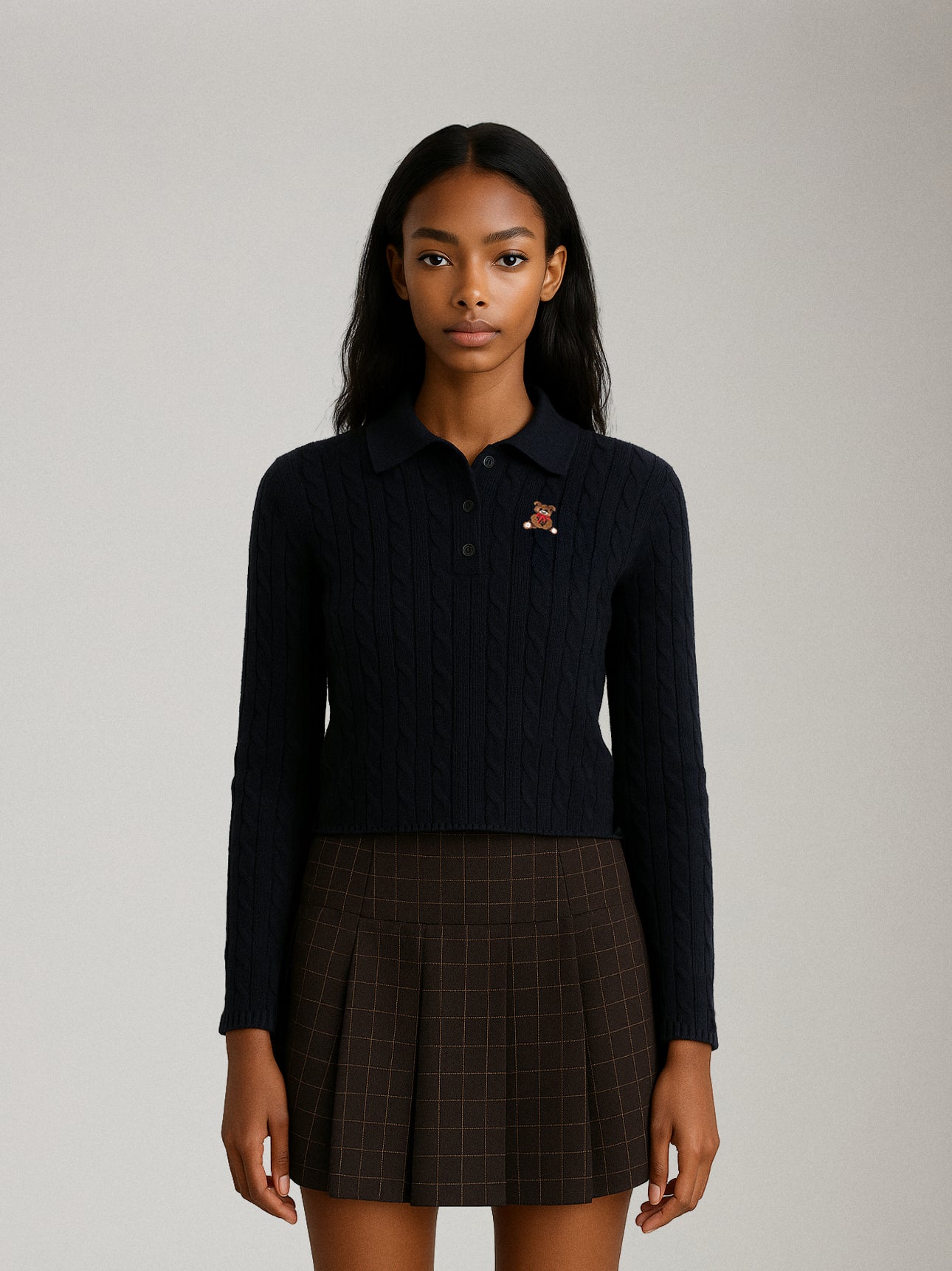 LOVEFINN - Sunita Pullover Polo Sweater - 