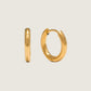 LOVER'S TEMPO - Tube 15mm Huggie Waterproof Hoop Earrings - 