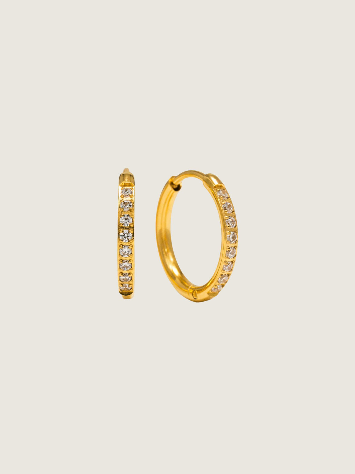 LOVER'S TEMPO - Evie 15mm Waterproof Hoop Earrings - Gold