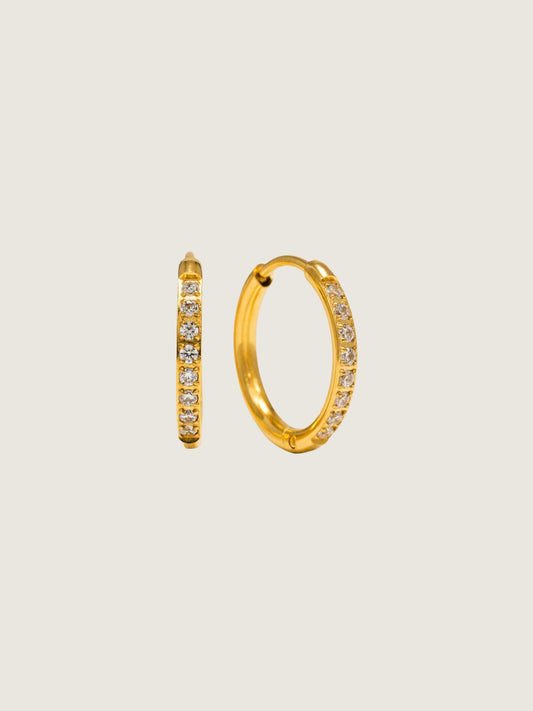 LOVER'S TEMPO - Evie 15mm Waterproof Hoop Earrings - Gold