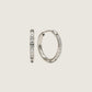 LOVER'S TEMPO - Evie 15mm Waterproof Hoop Earrings - Silver