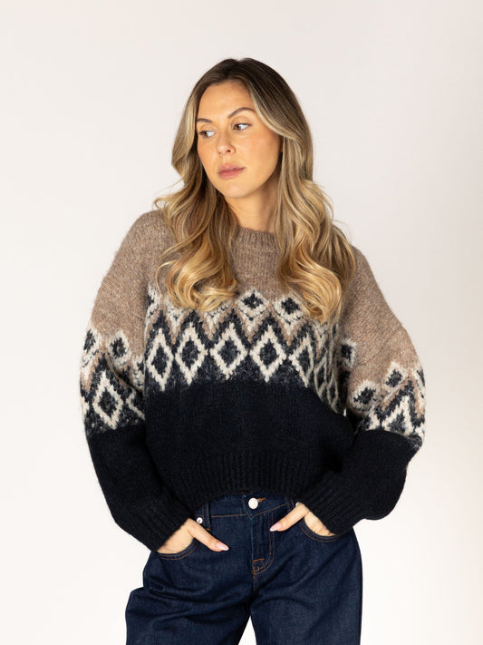 LYLA + LUXE - Aria Fair Isle Sweater - 