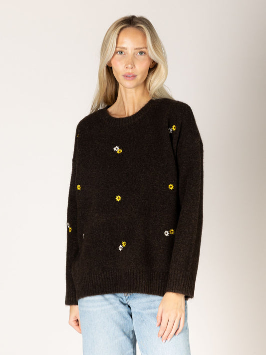 LYLA + LUXE - Audrey Flower Sweater - 