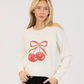 LYLA + LUXE - Avery Cherry Crewneck Pullover - 