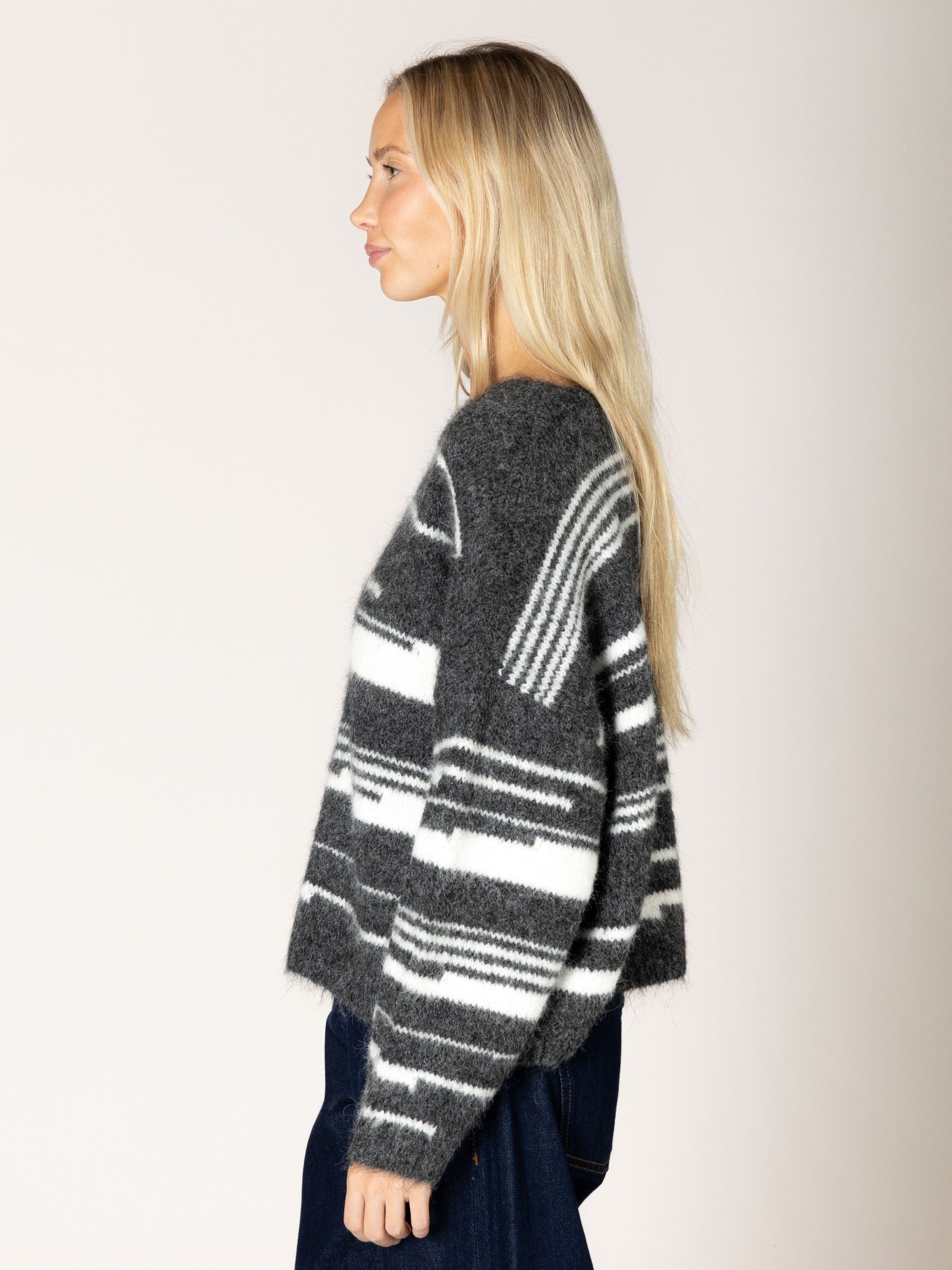 LYLA + LUXE - Azzurra Striped Sweater - 
