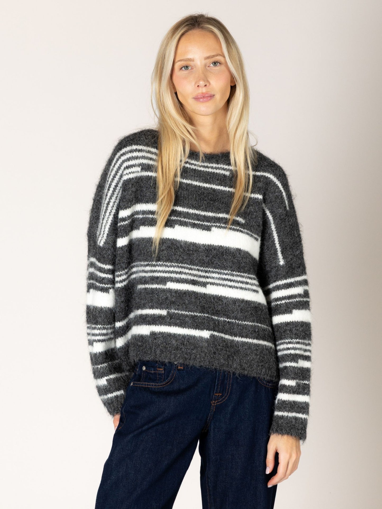 LYLA + LUXE - Azzurra Striped Sweater - 