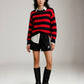 LYLA + LUXE - Bobby Stripe Crewneck Pullover Sweater - 