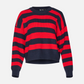 LYLA + LUXE - Bobby Stripe Crewneck Pullover Sweater - 
