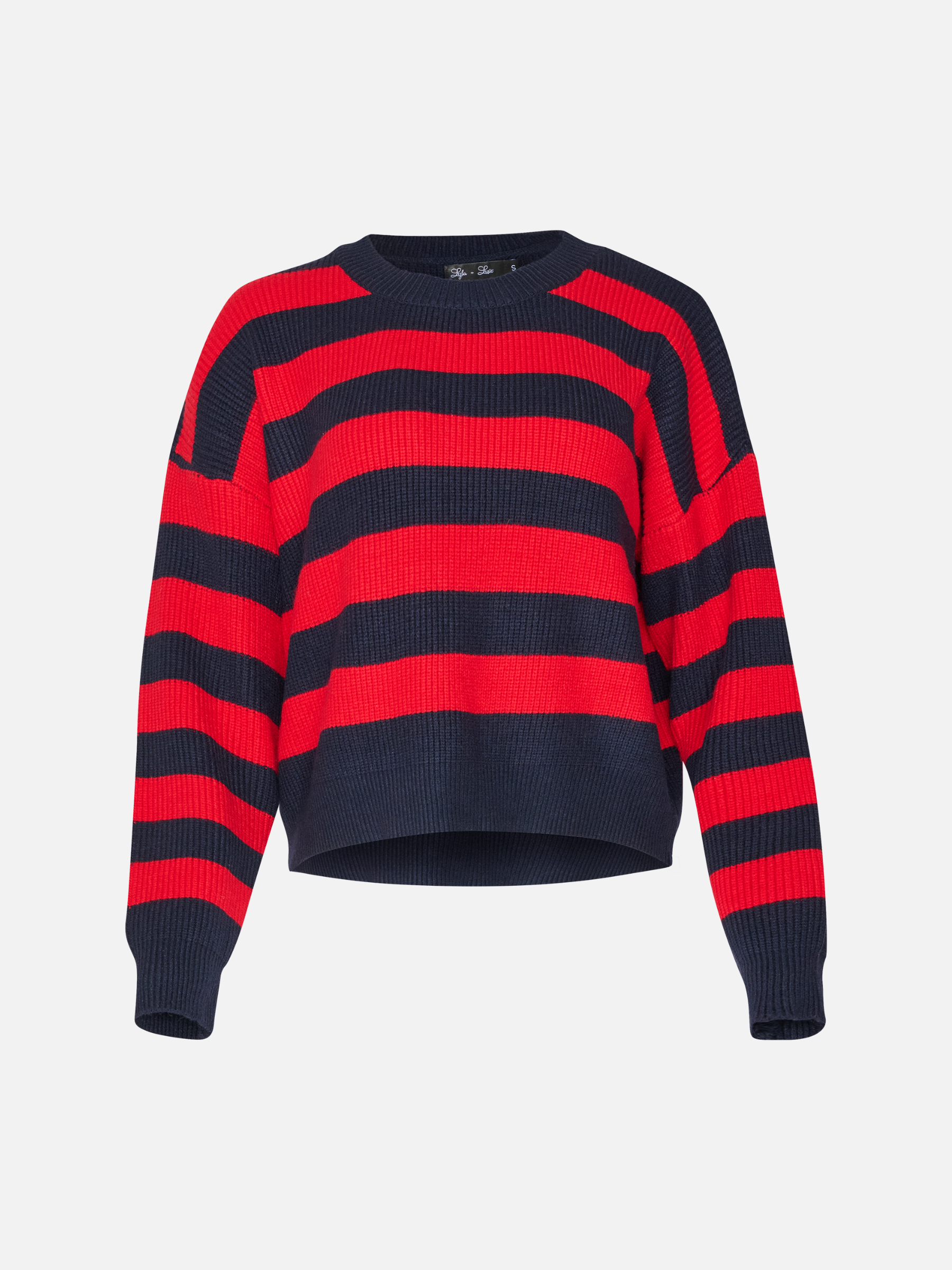 LYLA + LUXE - Bobby Stripe Crewneck Pullover Sweater - 
