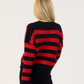 LYLA + LUXE - Bobby Stripe Crewneck Pullover Sweater - 