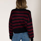 LYLA + LUXE - Bobby Stripe Crewneck Pullover Sweater - 
