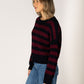LYLA + LUXE - Bobby Stripe Crewneck Pullover Sweater - 