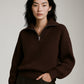 LYLA + LUXE - Chase Quarter Zip Mockneck Sweater - 
