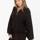 LYLA + LUXE - Chase Quarter Zip Mockneck Sweater - 