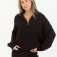 LYLA + LUXE - Chase Quarter Zip Mockneck Sweater - 
