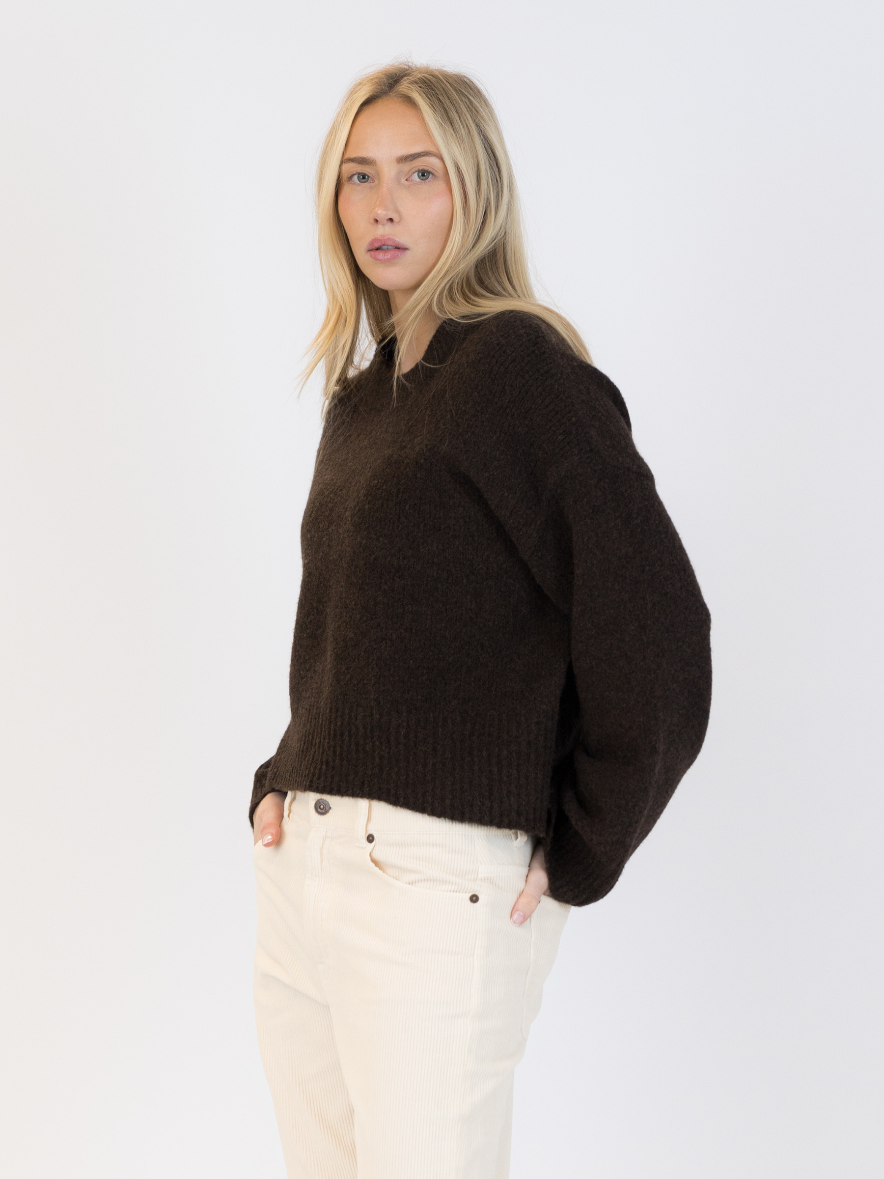 LYLA + LUXE - Eva Eco Crewneck Pullover Sweater - 