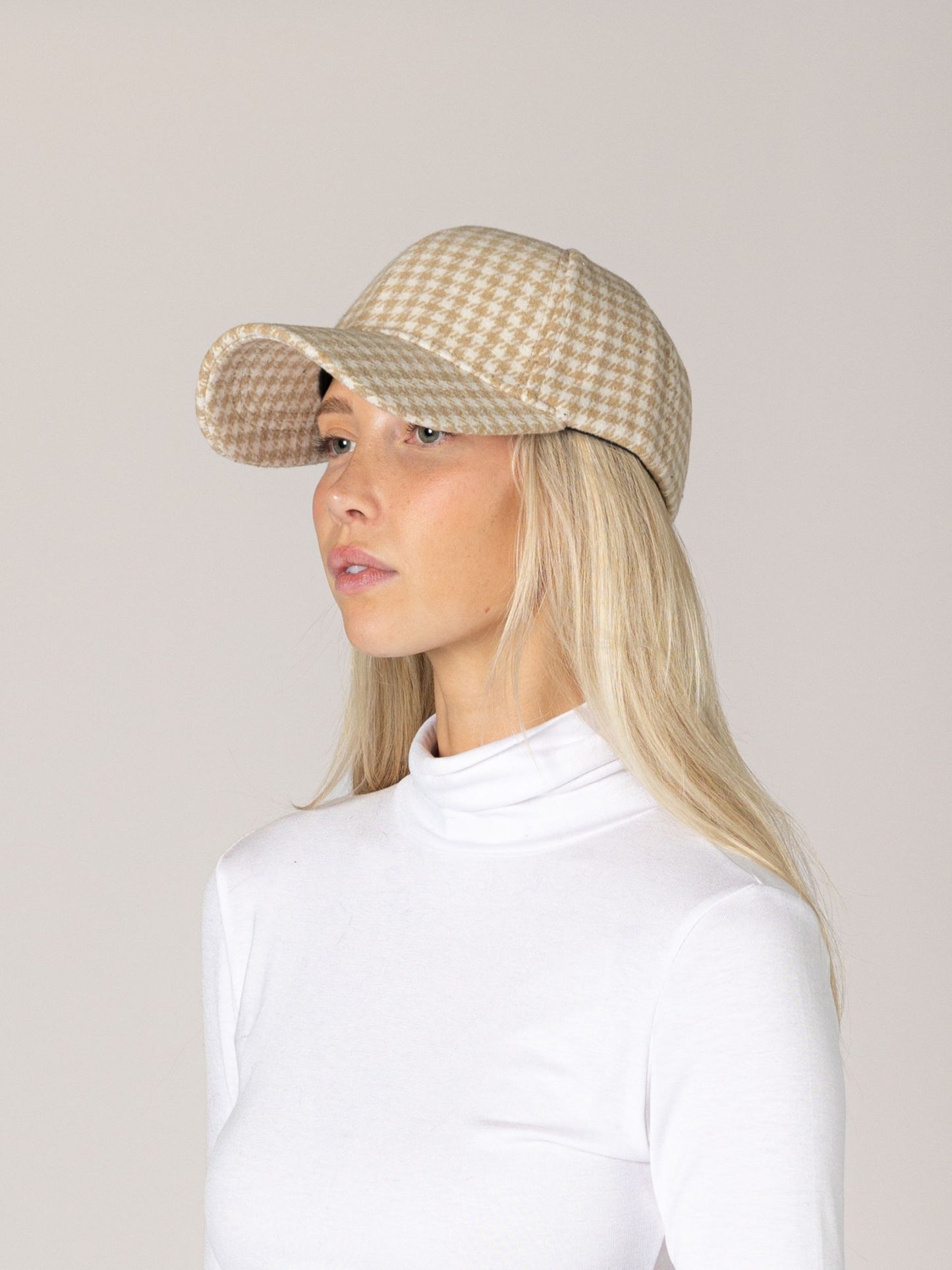 LYLA + LUXE - Houndstooth Baseball Hat - 