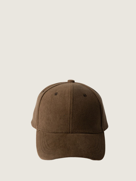 LYLA + LUXE - Faux Suede Baseball Hat - Cocoa