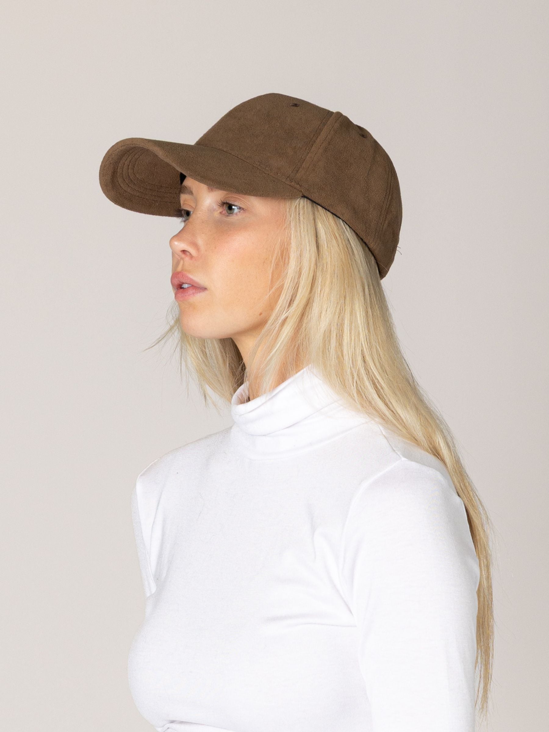 LYLA + LUXE - Faux Suede Baseball Hat - 