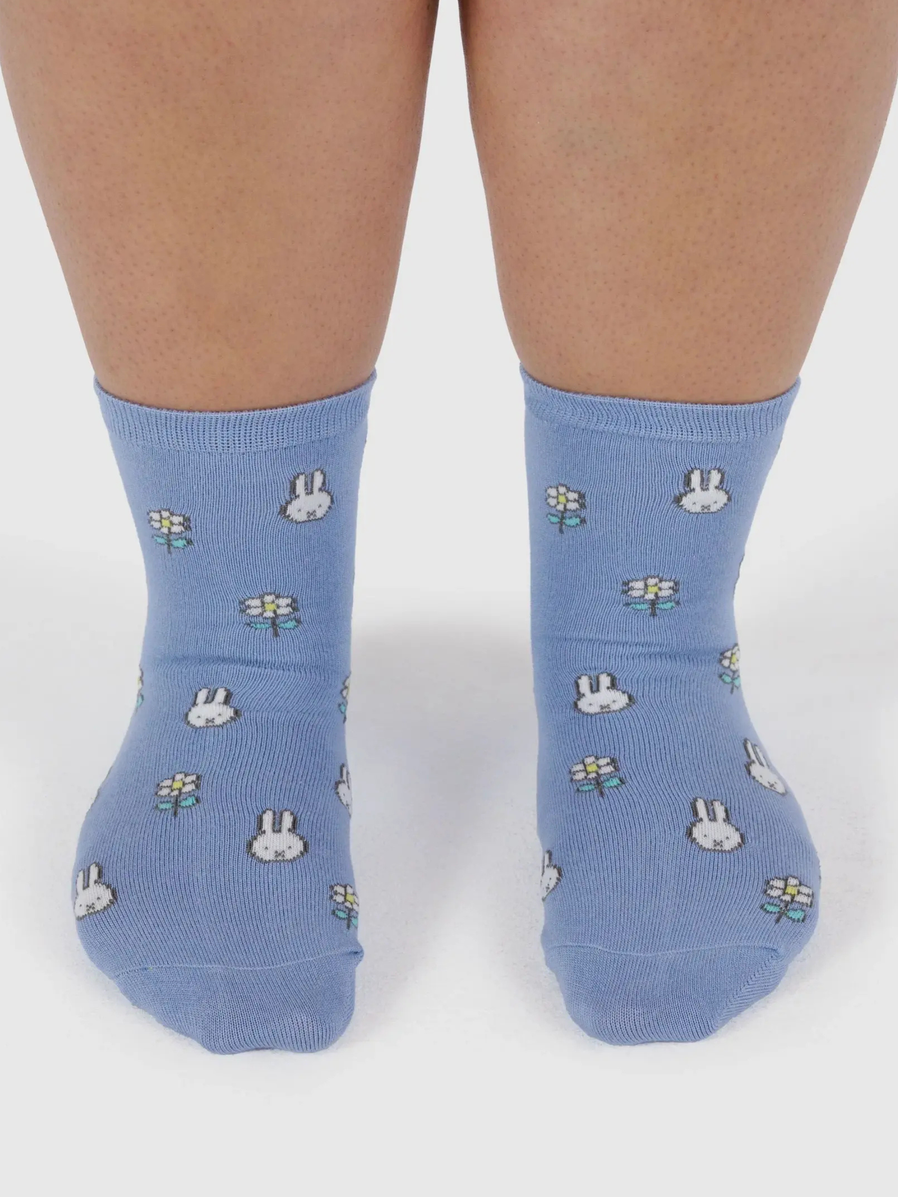 BAGGU-Miffy Crew Sock-Miffy White