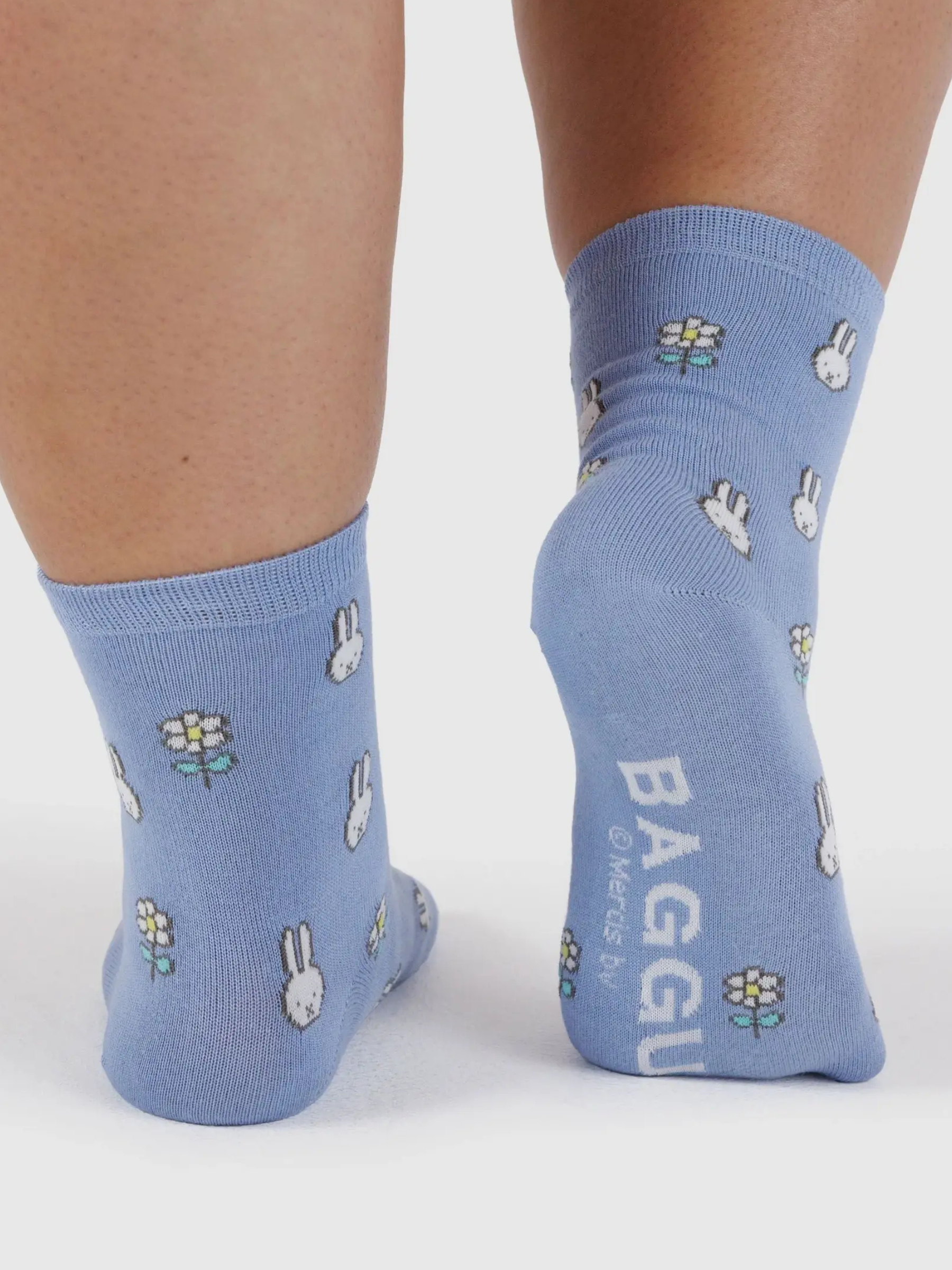 BAGGU-Miffy Crew Sock-Miffy White