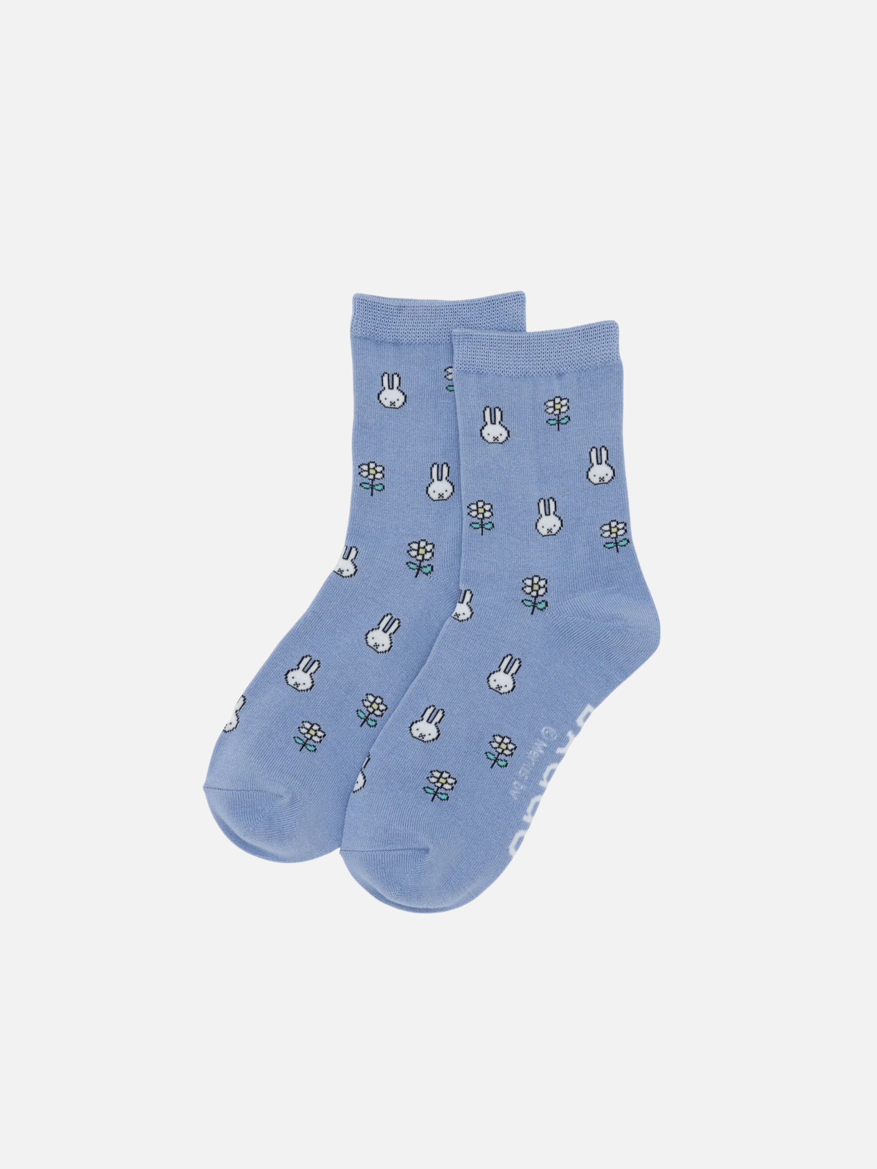 BAGGU-Miffy Crew Sock-Miffy Blue
