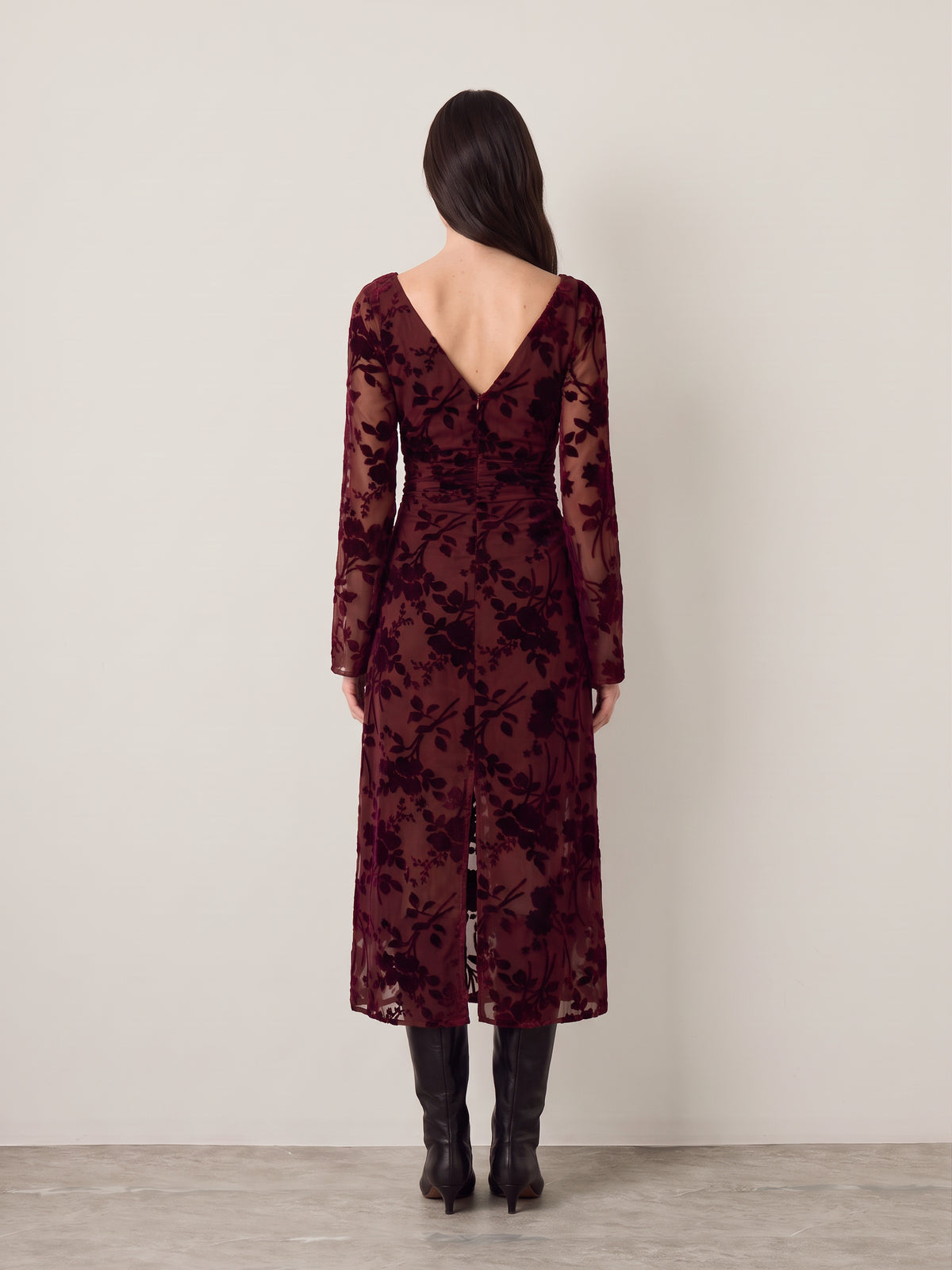 Anouk Velvet Midi Dress