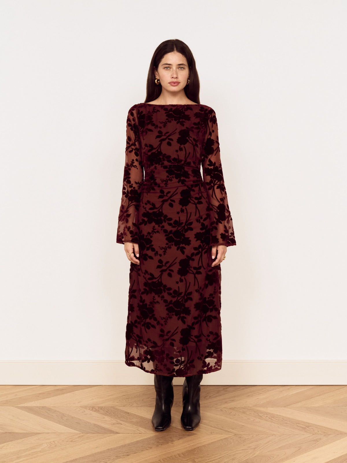 MINKPINK - Anouk Velvet Midi Dress - 