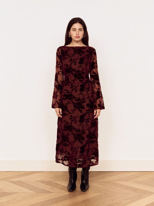 MINKPINK - Anouk Velvet Midi Dress - 
