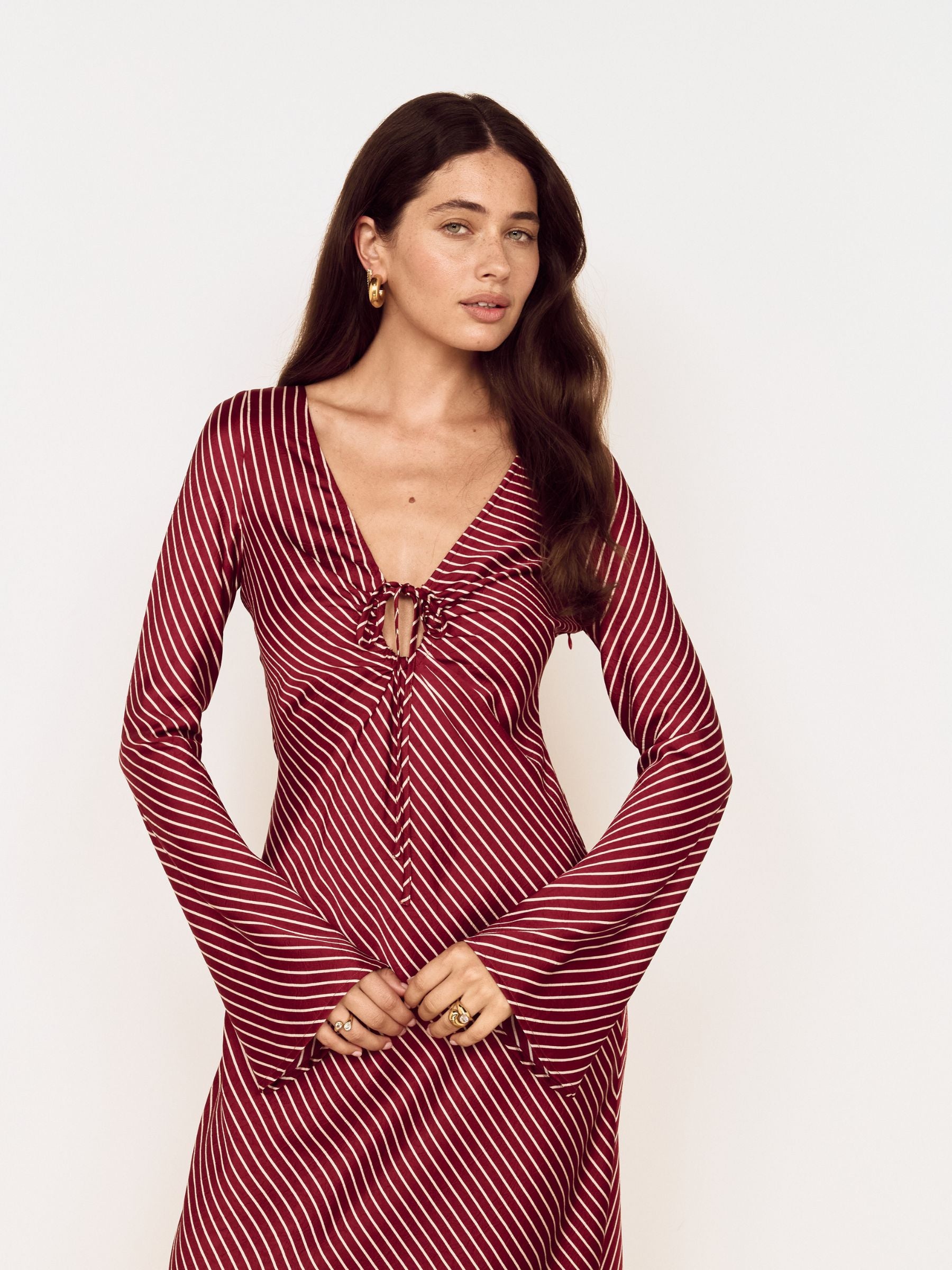 MINKPINK - Bleeker Bias Stripe Dress - 