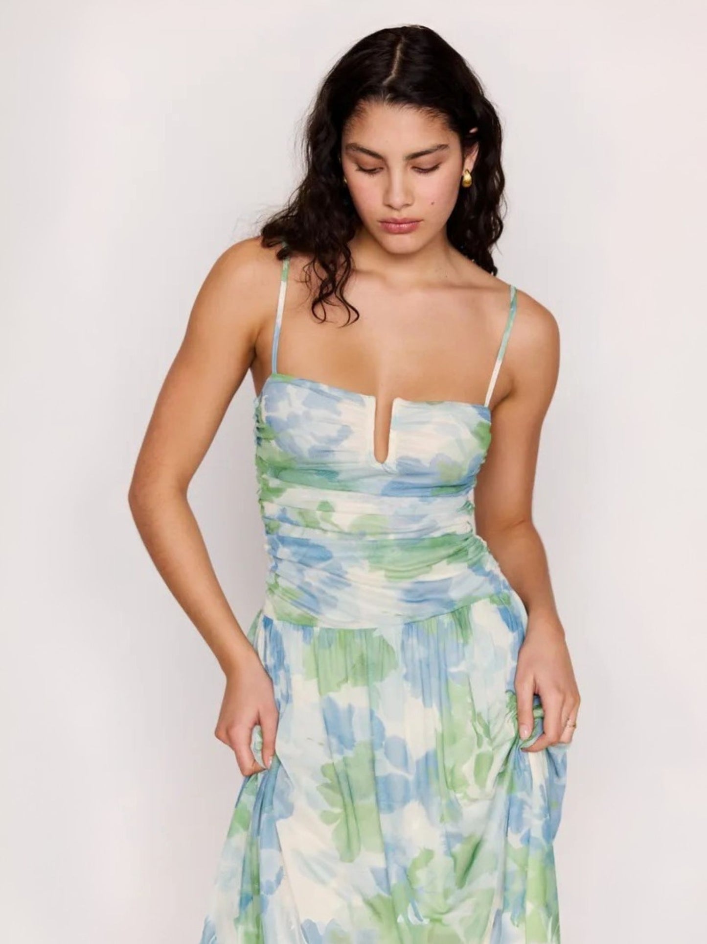 MINKPINK - Carrie Mesh Maxi Dress - 