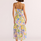 MINKPINK-Fable Tie Midi Dress-Painterly Floral