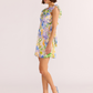 MINKPINK-Fable Frill Mini Dress-Painterly Floral
