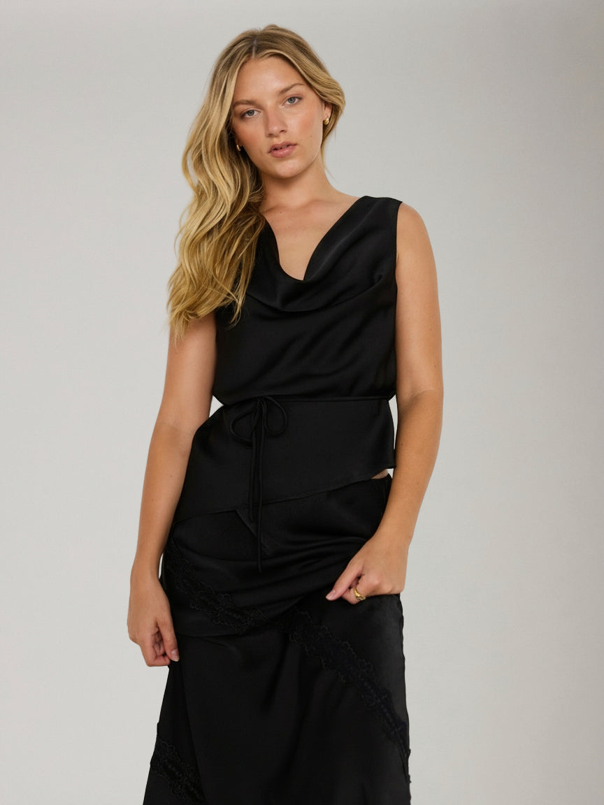 MINKPINK - Momento Cowl Neck Top - 