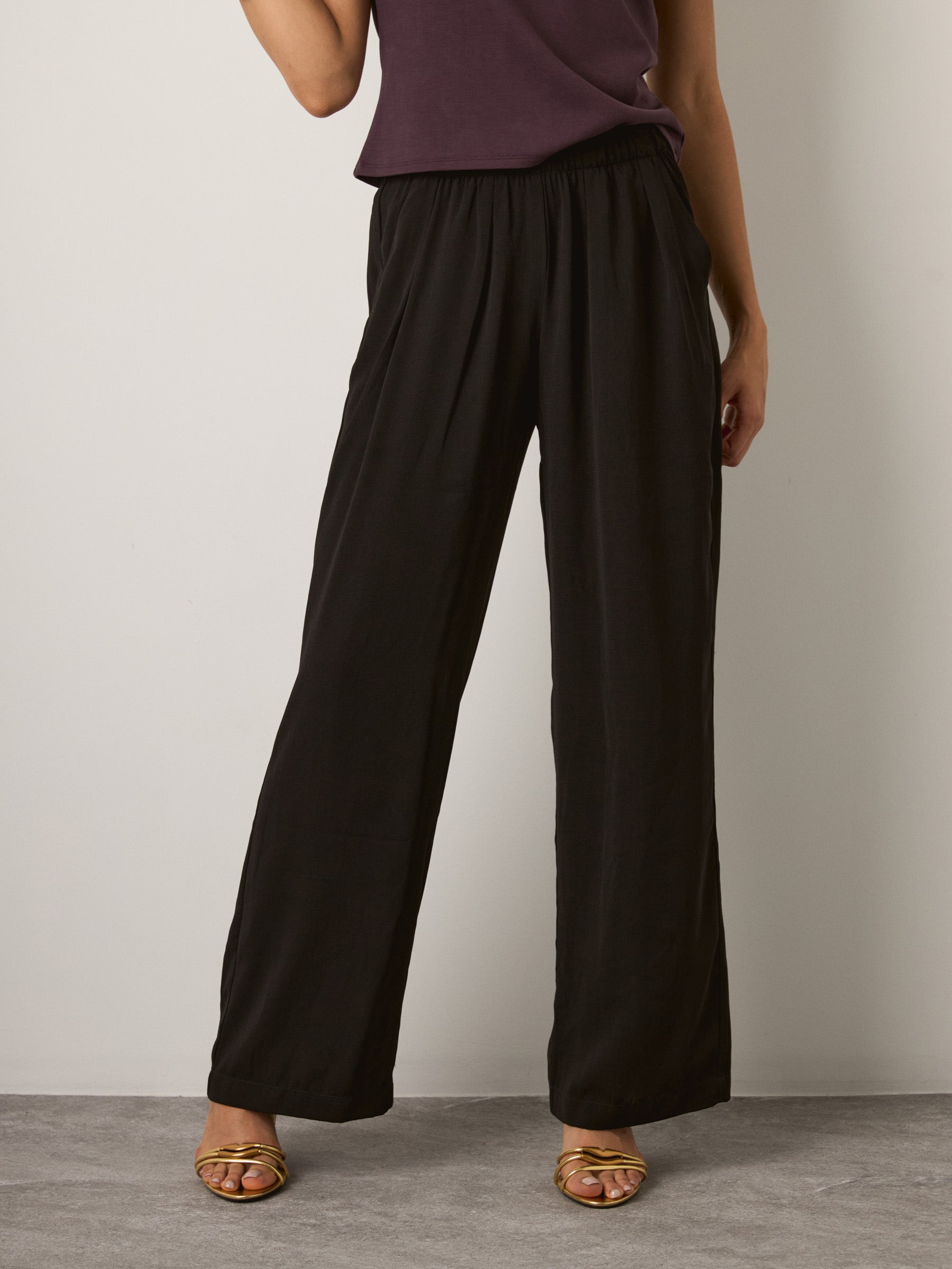 MONK & LOU - Keri Relaxed Trousers - Black