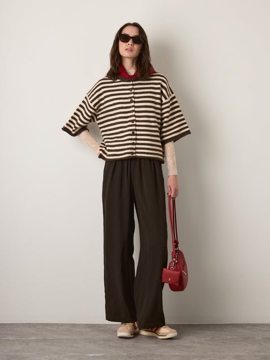 MONK & LOU - Keri Relaxed Trousers - Espresso