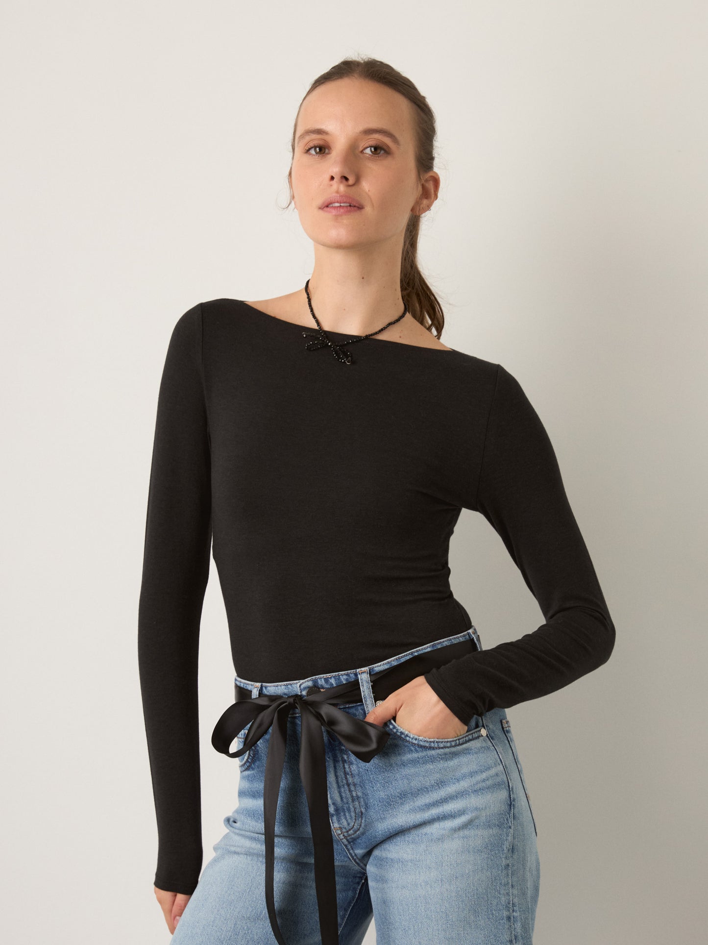 Nessa Boatneck Long Sleeve T-Shirt