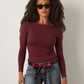 Nessa Boatneck Long Sleeve T-Shirt