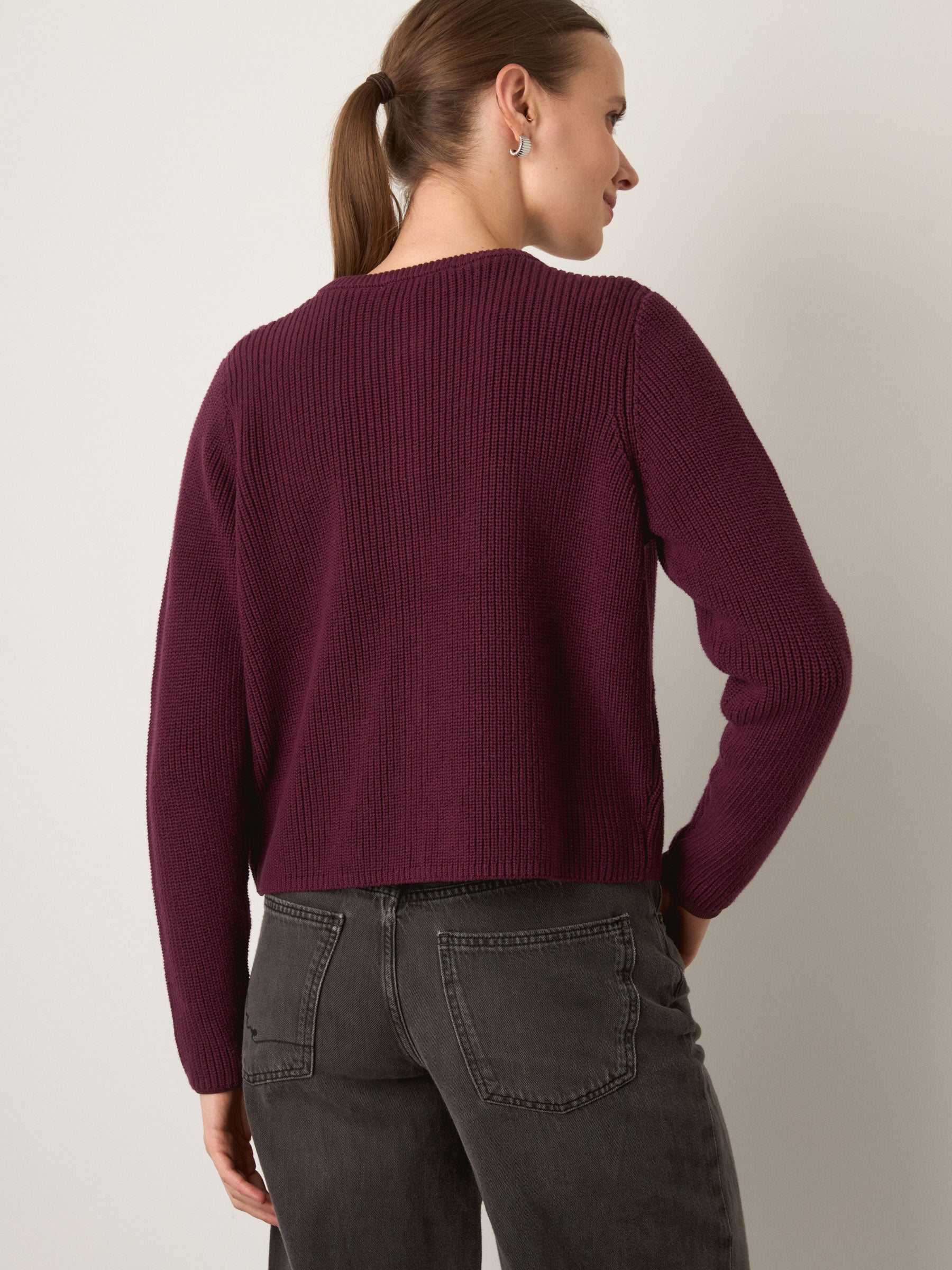 MONK & LOU - Allegra Cropped Cardigan - 