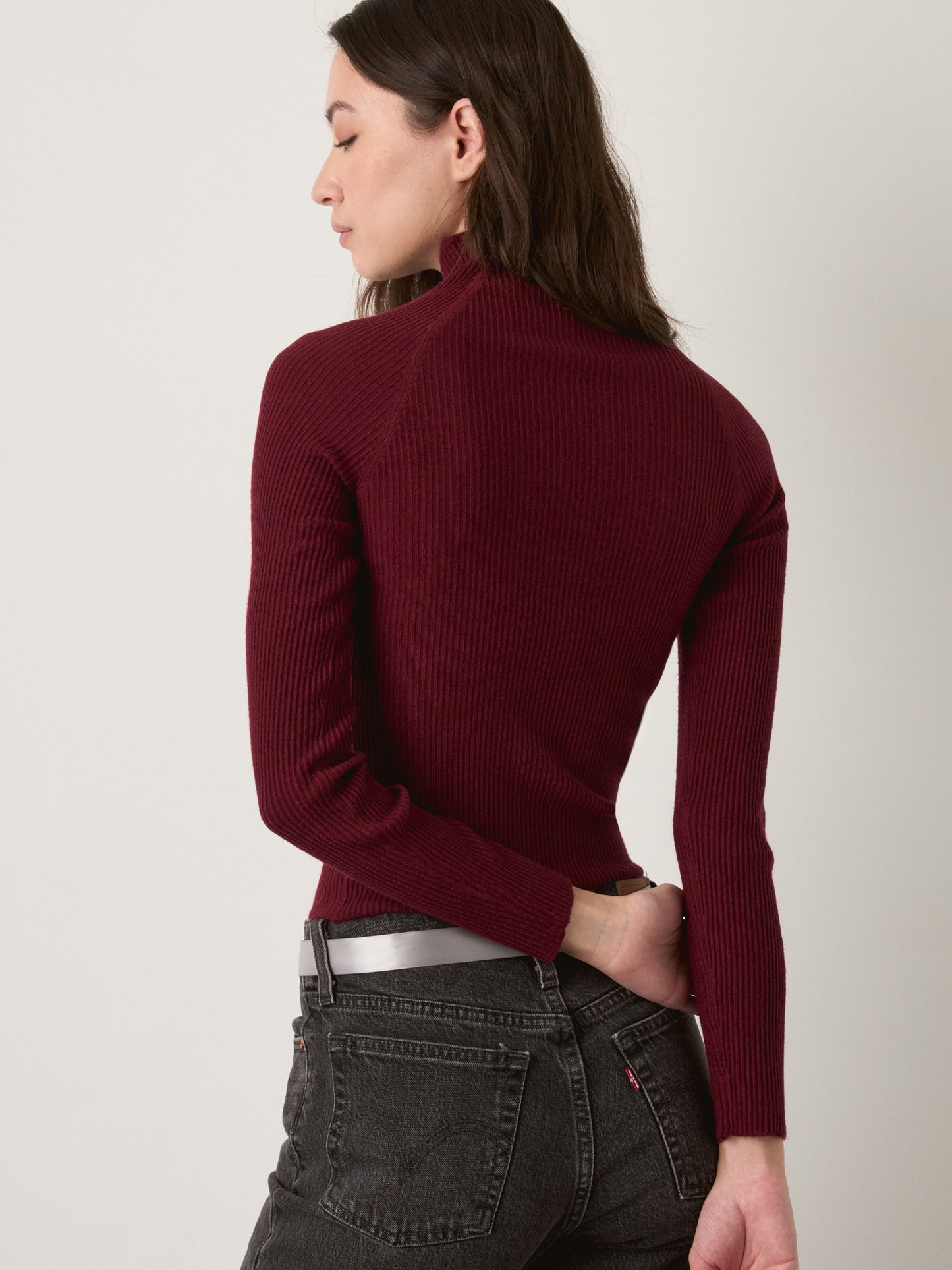 MONK & LOU - Anna Funnel Neck Longsleeve Sweater - 