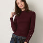 MONK & LOU - Artie Mockneck Pullover Sweater - 