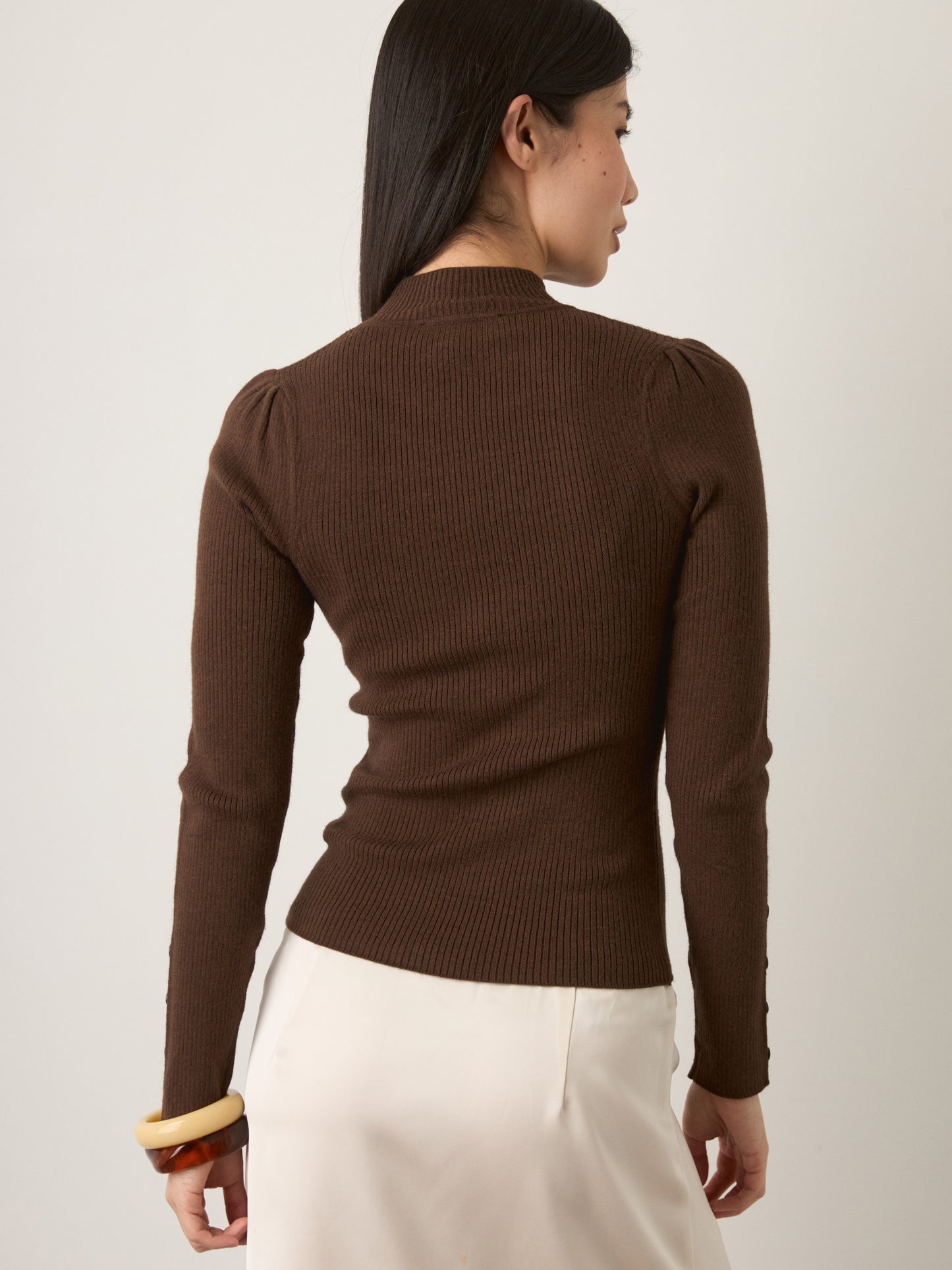 MONK & LOU - Artie Mockneck Pullover Sweater - 