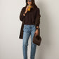 MONK & LOU - Astrid Cardigan - Double Espresso