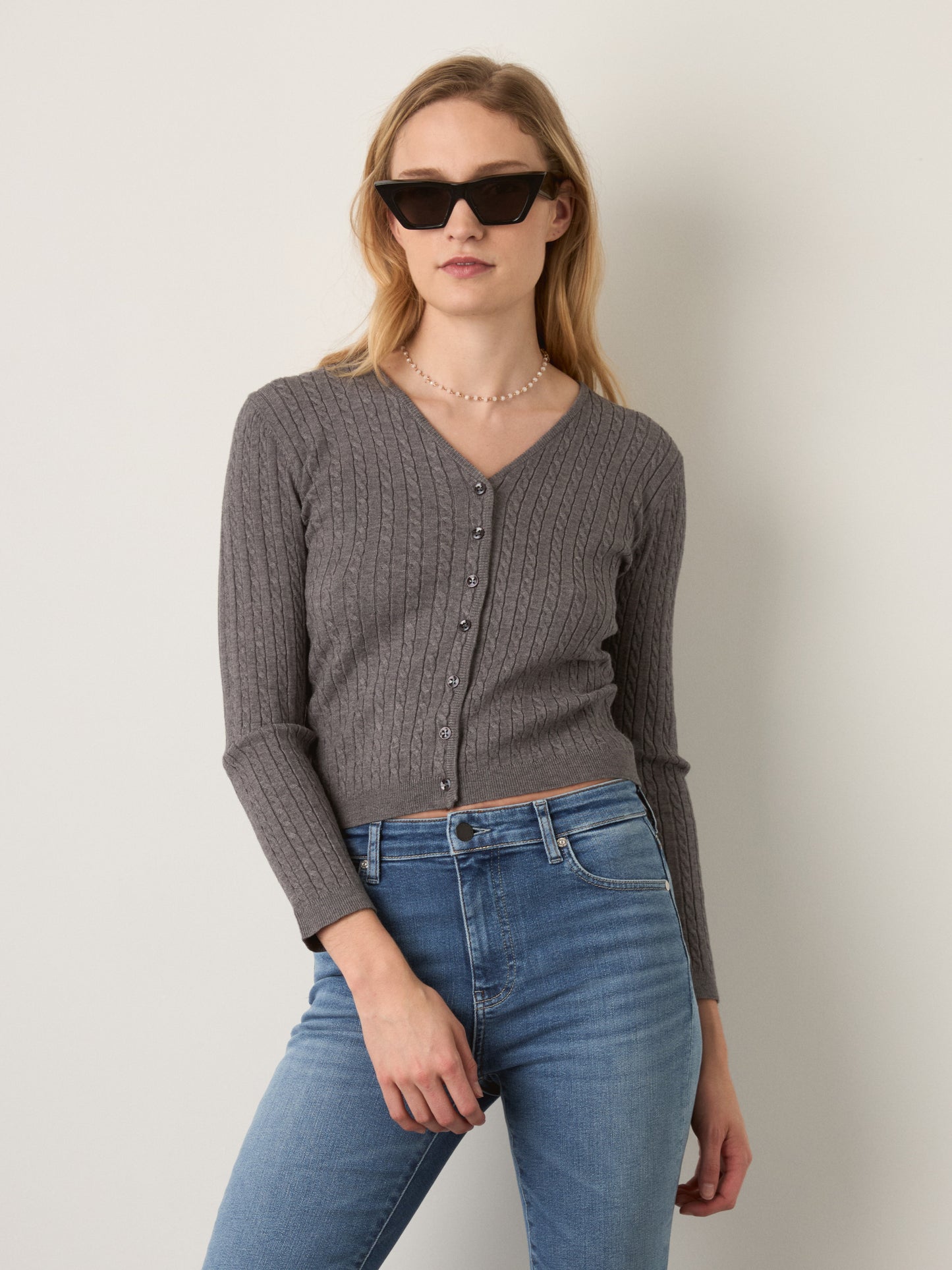 MONK & LOU - August V-neck Cardigan - 